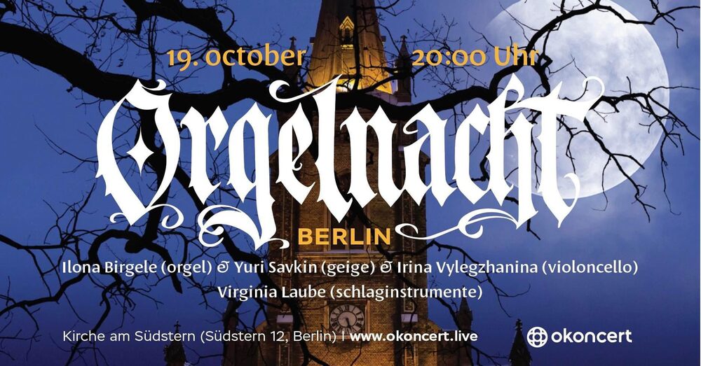 Orgelnacht Berlin 2024 concert poster