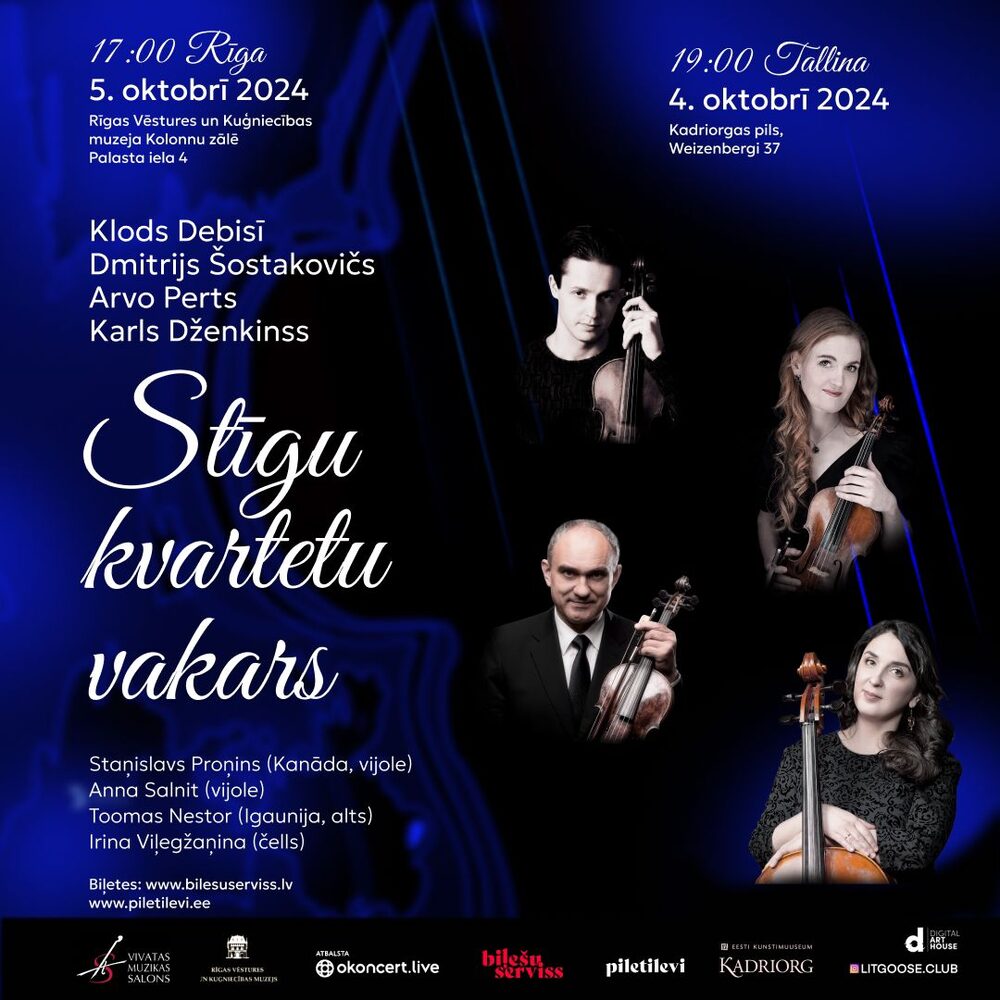 String Quartet Evening concert poster
