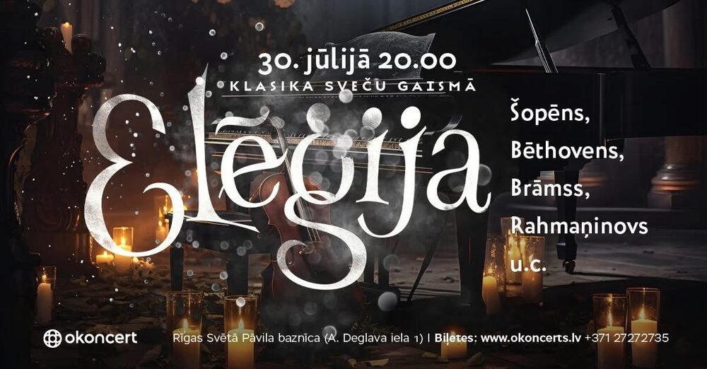 Elēģija concert poster