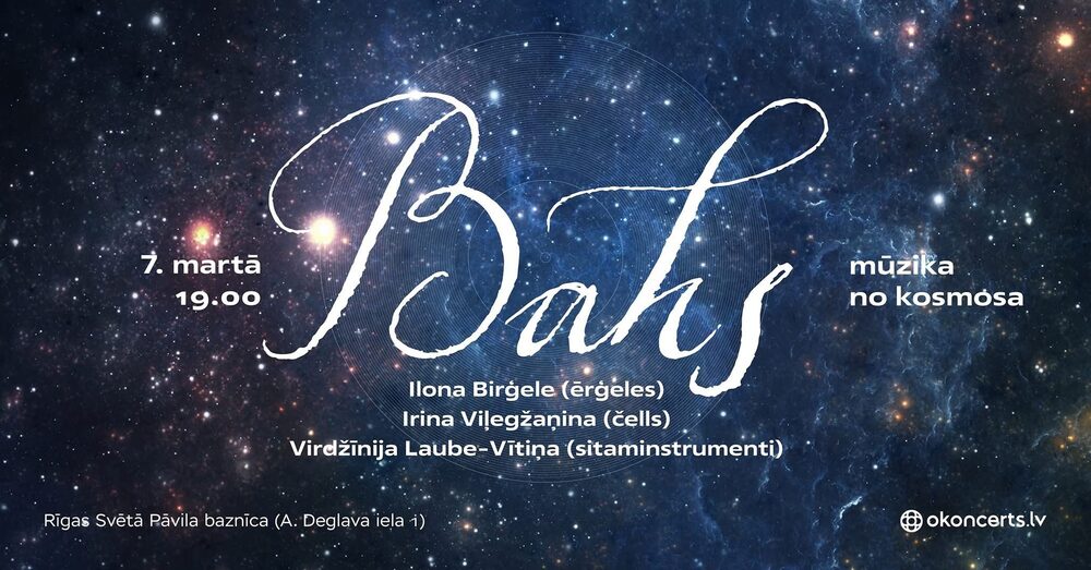 Bach Music from Space Riga concert poster