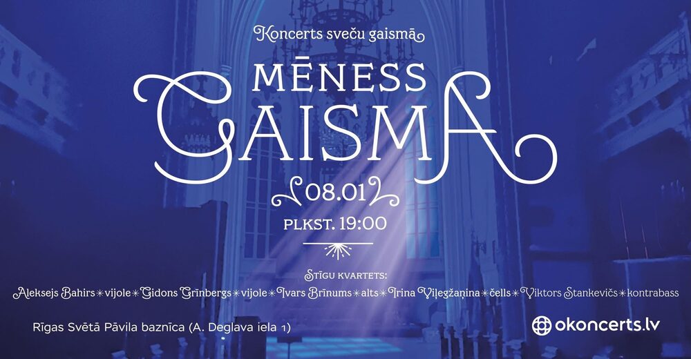 Mēness gaisma concert poster