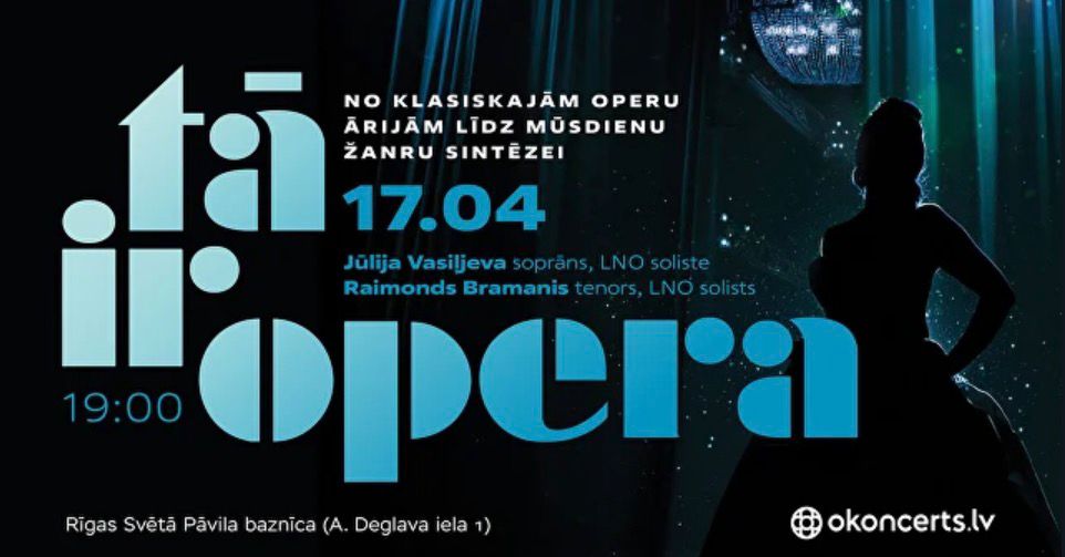 Tā ir opera concert poster