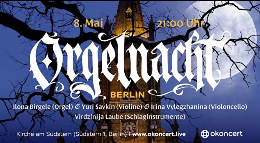 Orgelnacht Berlin concert poster